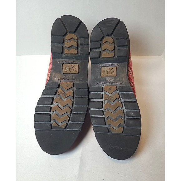 CAT Walking Machines Women's Utility Yoann Aztec Leather Boots Size 9 Red - Picture 7 of 12